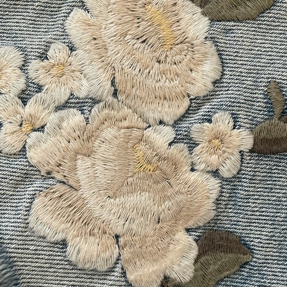 Abercrombie frayed floral denim shorts - Picture 4 of 5